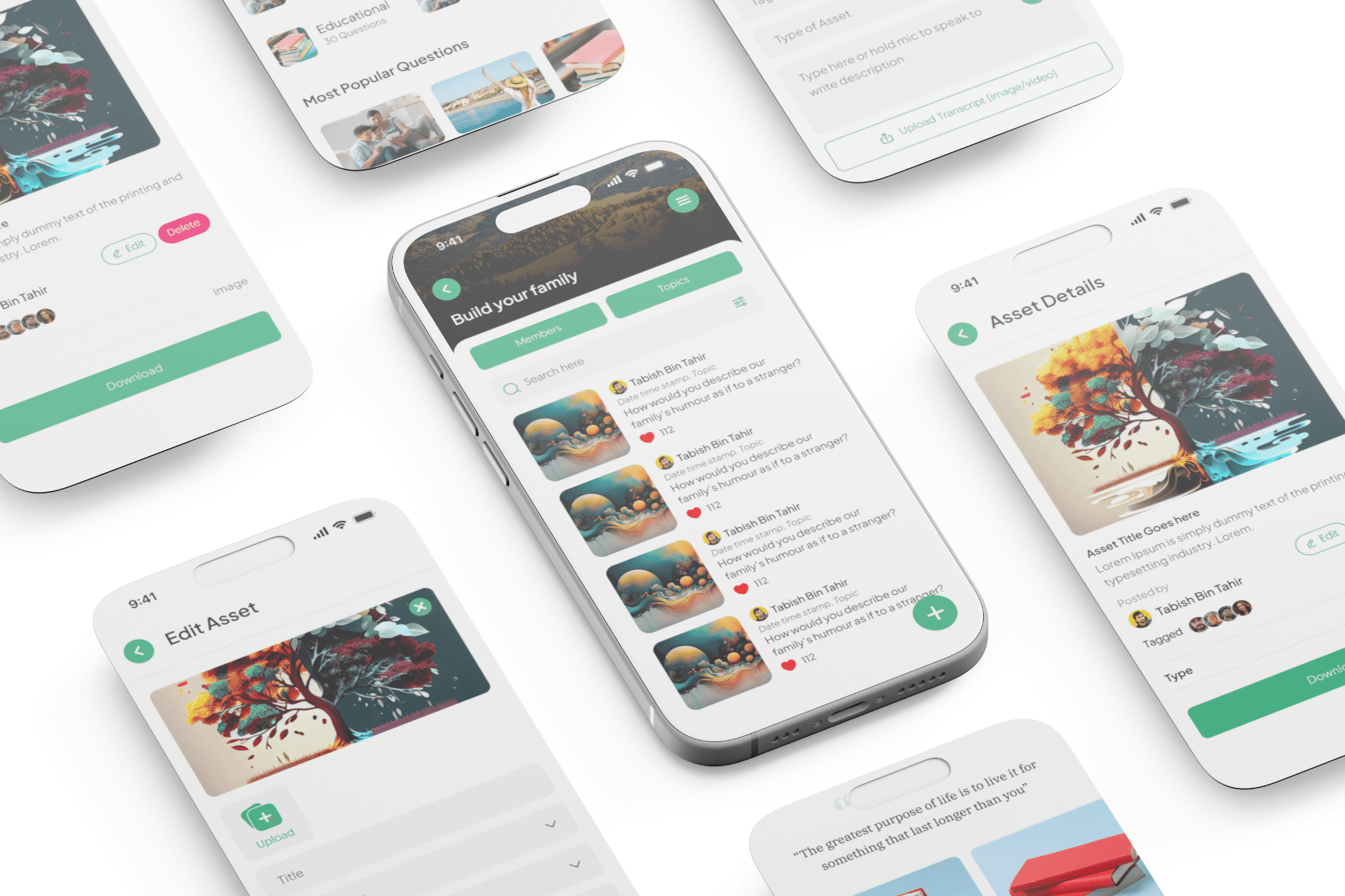 Book Generating App — screen 1