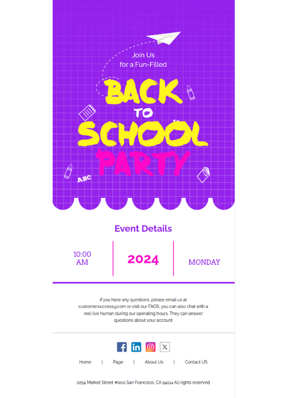 Back To School — screen 1
