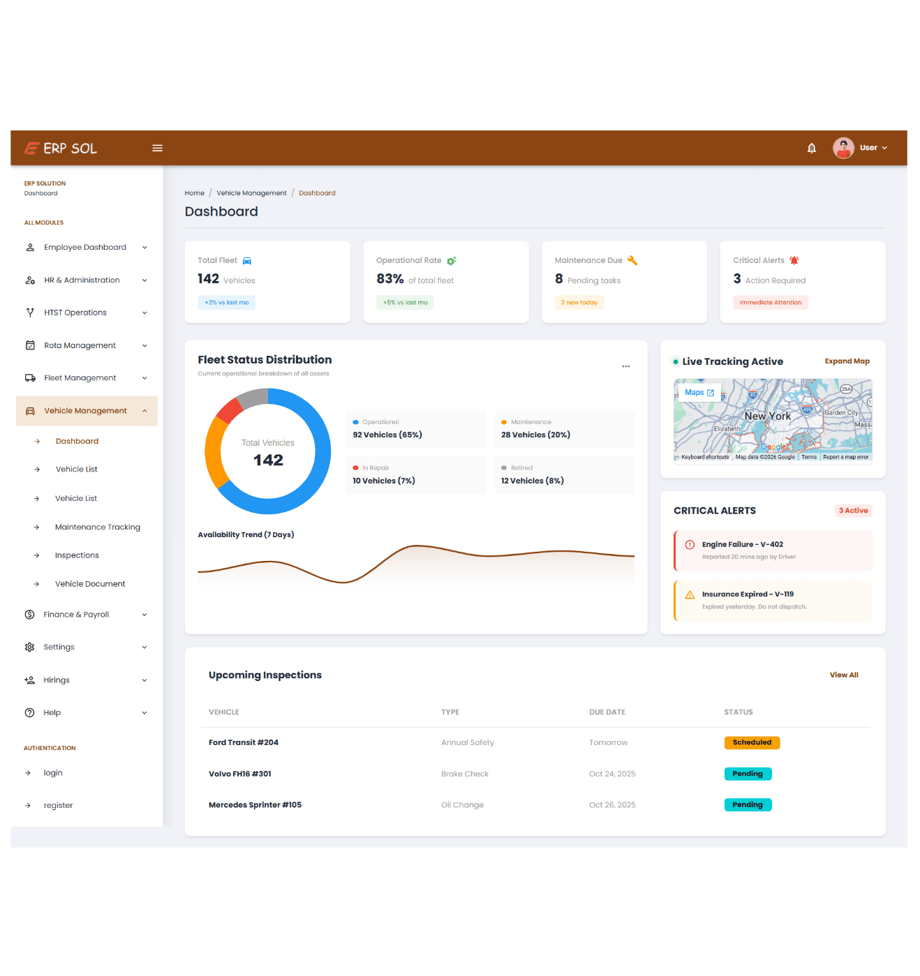 Enterprise & Management System — screen 1