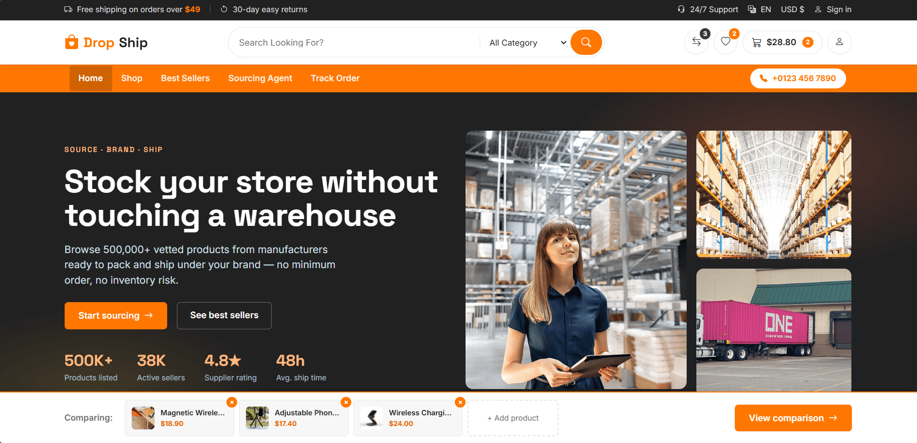 E-Commerce Store — screen 1