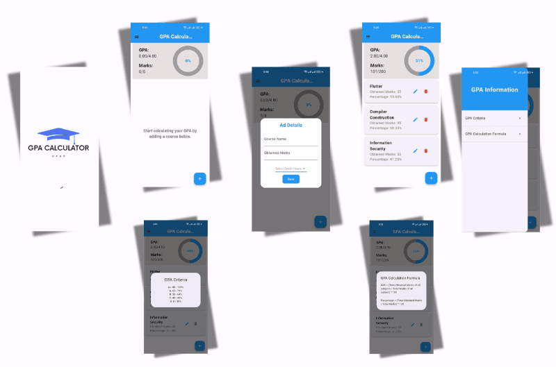 GPA Calculator App — screen 2