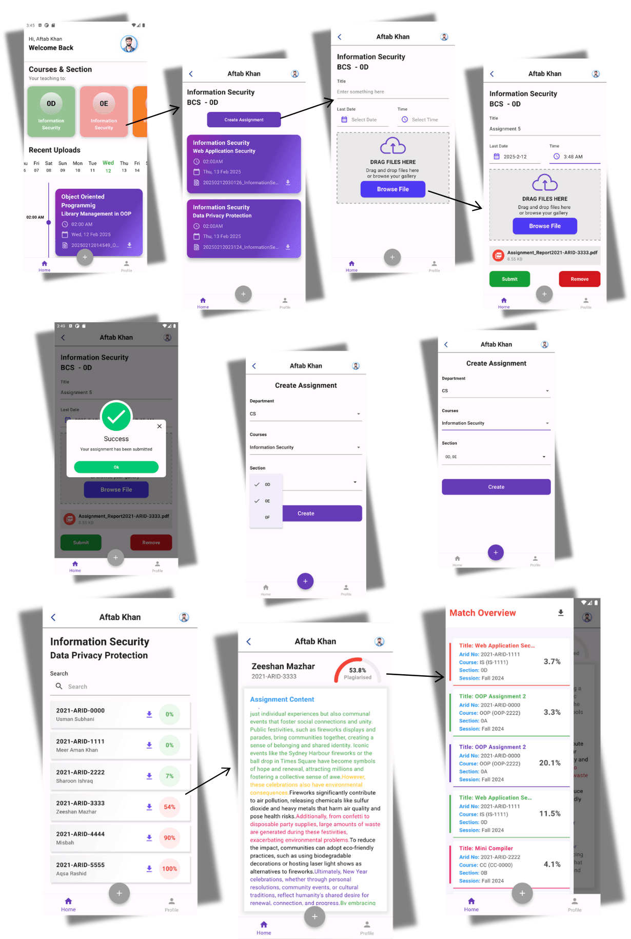 Plagiarism Detection System — screen 4