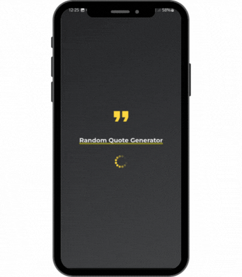 Random Quote Generator — screen 3